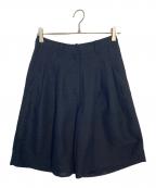 anukeアンヌーク）の古着「anuke Tuck Half Pants ハーフパンツ」｜ブラック