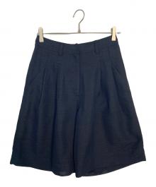 anuke（アンヌーク）の古着「anuke Tuck Half Pants ハーフパンツ」｜ブラック