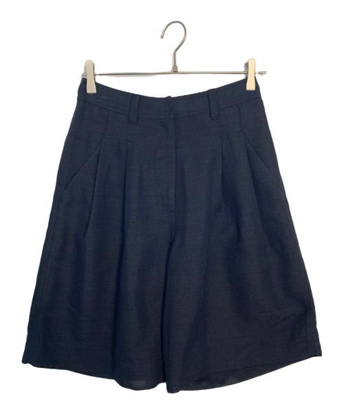 anuke（アンヌーク）anuke (アンヌーク) anuke Tuck Half Pants ハーフパンツ ブラック サイズ:36の古着・服飾アイテム