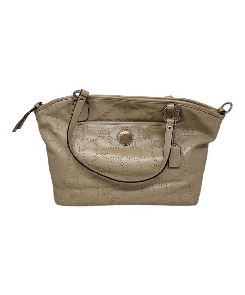 COACH（コーチ）COACH (コーチ) COACH 2WAYバッグ ベージュの古着・服飾アイテム
