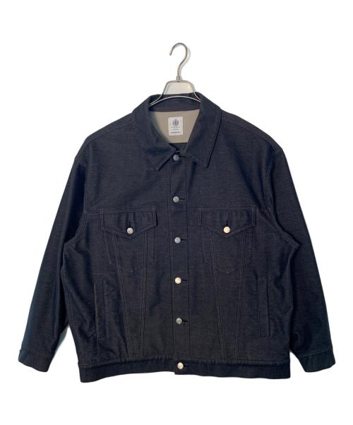 J.PRESS（ジェイプレス）J.PRESS (ジェイプレス) KANEMASA PHIL. (カネマサフィル) J.PRESS KANEMASA PHIL. デニムジャケット ブラック サイズ:Lの古着・服飾アイテム