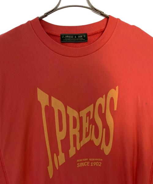 J.PRESS SONS（J.PRESS SONS）J.PRESS SONS (J.PRESS SONS) J.PRESS SONS vintage J.PRESS Logo Sweatshirt レッド サイズ:Lの古着・服飾アイテム
