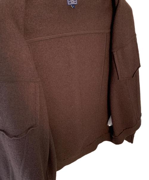 J.PRESS（ジェイプレス）J.PRESS (ジェイプレス) J.PRESS ニットジャケット ブラウン サイズ:Lの古着・服飾アイテム