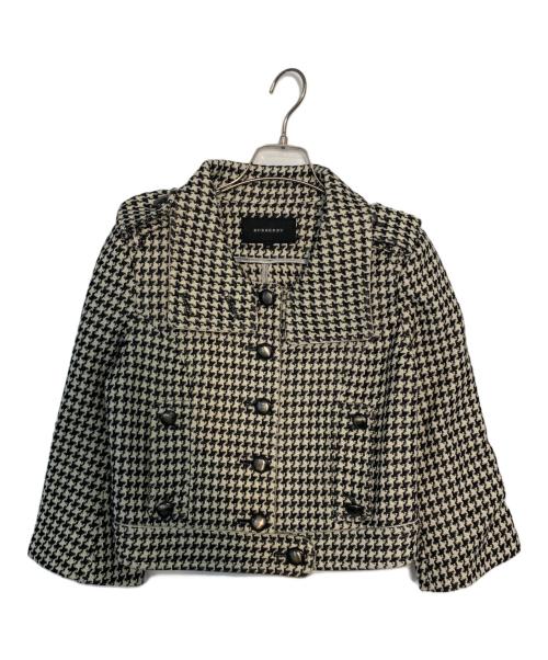 BURBERRY（バーバリー）BURBERRY (バーバリー) BURBERRY ジャケット ホワイト×ブラック サイズ:40の古着・服飾アイテム