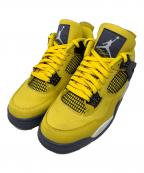 NIKEナイキ）の古着「NIKE Air Jordan 4 スニーカー」｜イエロー×ブラック