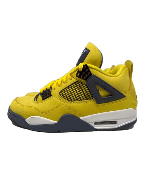 NIKE（ナイキ）NIKE (ナイキ) NIKE Air Jordan 4 スニーカー イエロー×ブラック サイズ:26.5cmの古着・服飾アイテム