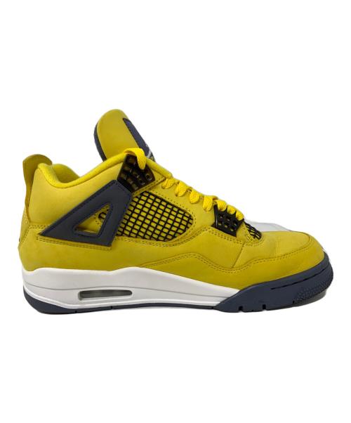 NIKE（ナイキ）NIKE (ナイキ) NIKE Air Jordan 4 スニーカー イエロー×ブラック サイズ:26.5cmの古着・服飾アイテム