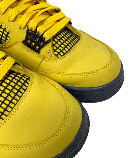 NIKE（ナイキ）NIKE (ナイキ) NIKE Air Jordan 4 スニーカー イエロー×ブラック サイズ:26.5cmの古着・服飾アイテム