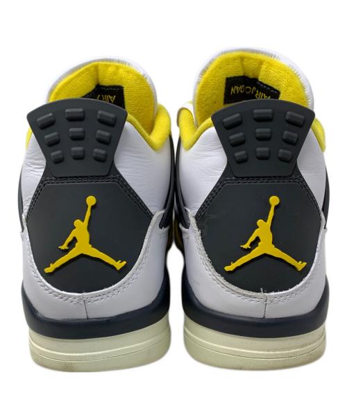 NIKE（ナイキ）NIKE (ナイキ) NIKE AIR JORDAN 4 RETRO ハイカットスニーカー イエロー×グレー サイズ:27.5cmの古着・服飾アイテム