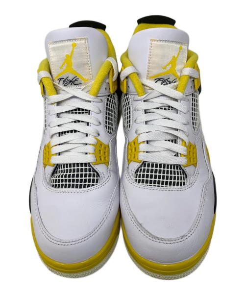 NIKE（ナイキ）NIKE (ナイキ) NIKE AIR JORDAN 4 RETRO ハイカットスニーカー イエロー×グレー サイズ:27.5cmの古着・服飾アイテム