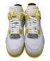 中古・古着 NIKE (ナイキ) NIKE AIR JORDAN 4 RETRO ハイカットスニーカー イエロー×グレー サイズ:27.5cm：12000円