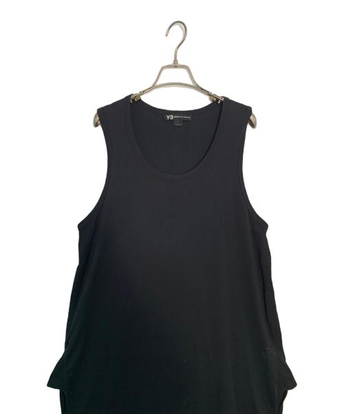 adidas（アディダス）adidas (アディダス) Y-3 (ワイスリー) adidas Y-3 ノースリーブワンピース ブラック サイズ:Mの古着・服飾アイテム