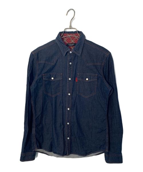 BURBERRY BLACK LABEL（バーバリーブラックレーベル）BURBERRY BLACK LABEL (バーバリーブラックレーベル) BURBERRY BLACK LABEL 長袖シャツ ネイビー サイズ:2の古着・服飾アイテム