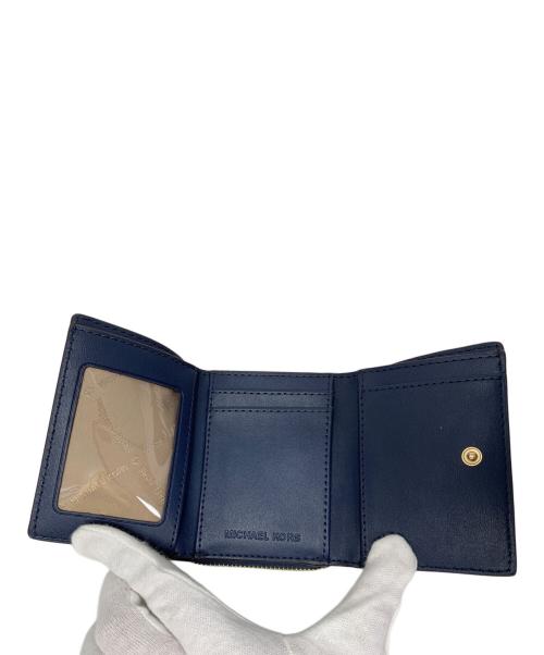 MICHAEL KORS（マイケルコース）MICHAEL KORS (マイケルコース) MICHAEL KORS 3つ折り財布 ネイビーの古着・服飾アイテム