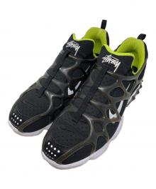 NIKE×stussy（ナイキ×ステューシー）の古着「NIKE stussy Air Zoom Kukini "Black/White/Bright Cactus" スニーカー」｜ブラック×ホワイト