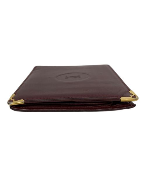 Cartier（カルティエ）Cartier (カルティエ) Cartier 2つ折り財布 ワインレッドの古着・服飾アイテム