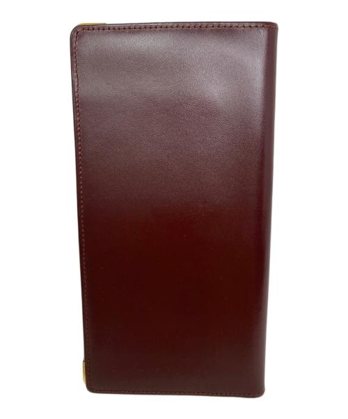 Cartier（カルティエ）Cartier (カルティエ) Cartier 札入れ ワインレッドの古着・服飾アイテム