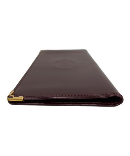 Cartier（カルティエ）Cartier (カルティエ) Cartier 札入れ ワインレッドの古着・服飾アイテム