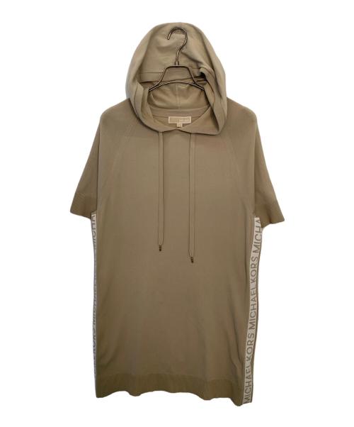 MICHAEL KORS（マイケルコース）MICHAEL KORS (マイケルコース) MICHAEL KORS 半袖ワンピース ベージュ×ホワイト サイズ:Sの古着・服飾アイテム