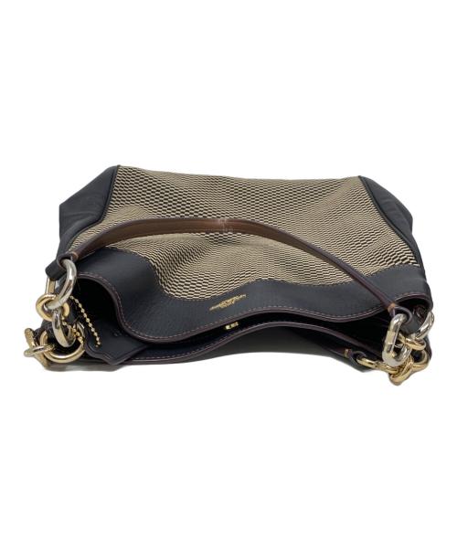 COACH（コーチ）COACH (コーチ) COACH トートバッグ ブラック×ベージュの古着・服飾アイテム