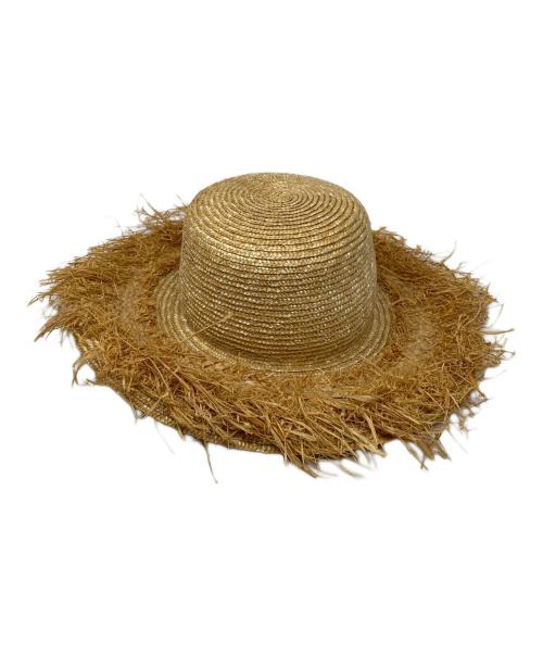 LOLA  hats（LOLA hats）LOLA  hats (LOLA hats) LOLA  hats ストローハット ベージュ 未使用品の古着・服飾アイテム