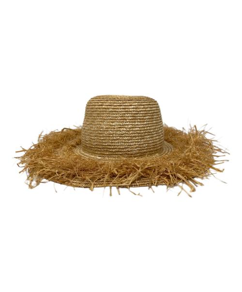 LOLA  hats（LOLA hats）LOLA  hats (LOLA hats) LOLA  hats ストローハット ベージュ 未使用品の古着・服飾アイテム