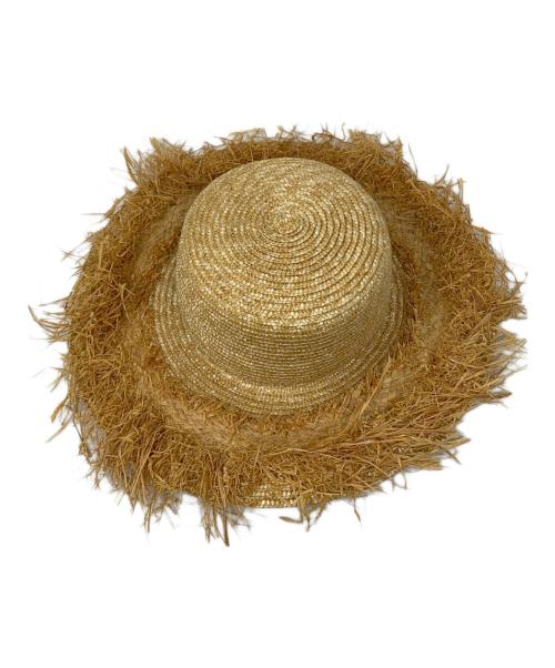LOLA  hats（LOLA hats）LOLA  hats (LOLA hats) LOLA  hats ストローハット ベージュ 未使用品の古着・服飾アイテム