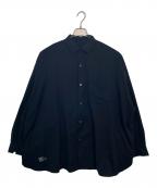 FreshServiceフレッシュサービス）の古着「FreshService COOLFIBER OPEN COLLAR L/S SHIRT 長袖シャツ」｜ブラック