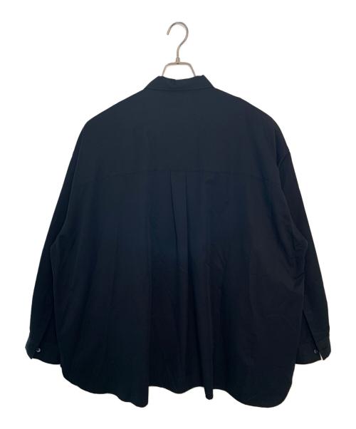 FreshService（フレッシュサービス）FreshService (フレッシュサービス) FreshService COOLFIBER OPEN COLLAR L/S SHIRT 長袖シャツ ブラック サイズ:Lの古着・服飾アイテム