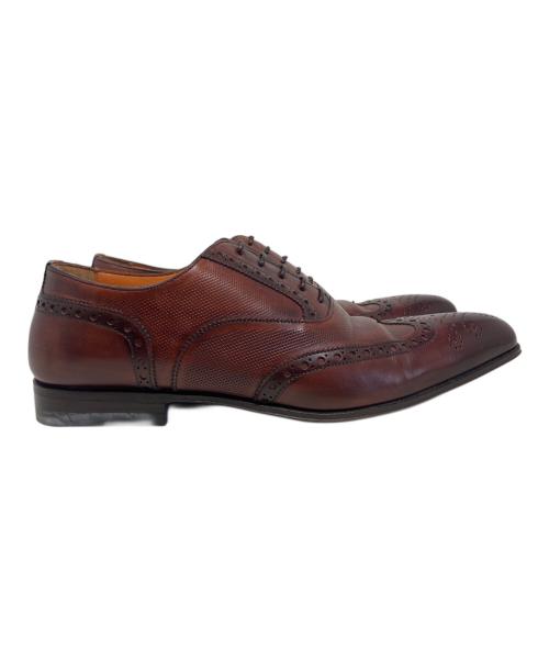 Santoni（サントーニ）Santoni (サントーニ) Santoni レザーシューズ ブラウン サイズ:4 1/2の古着・服飾アイテム