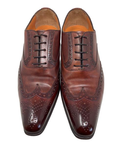 Santoni（サントーニ）Santoni (サントーニ) Santoni レザーシューズ ブラウン サイズ:4 1/2の古着・服飾アイテム