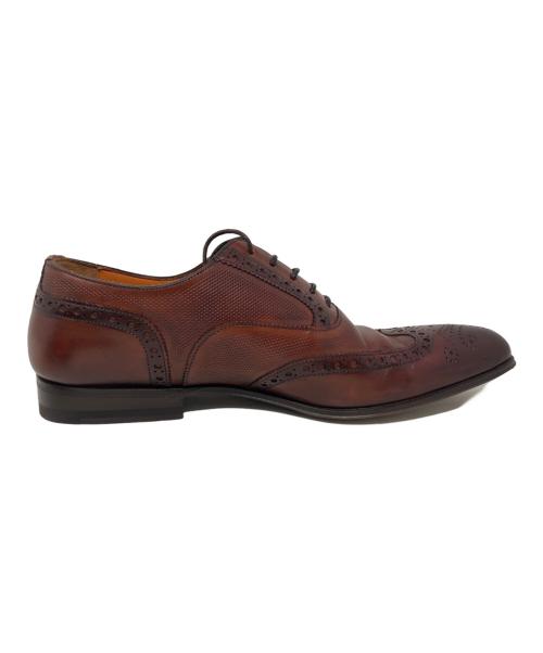 Santoni（サントーニ）Santoni (サントーニ) Santoni レザーシューズ ブラウン サイズ:4 1/2の古着・服飾アイテム