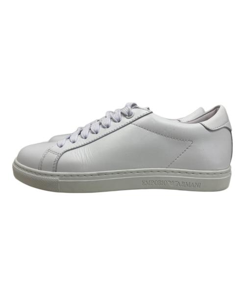 EMPORIO ARMANI（エンポリオ アルマーニ）EMPORIO ARMANI (エンポリオ アルマーニ) EMPORIO ARMANI ローカットスニーカー ホワイト サイズ:34の古着・服飾アイテム