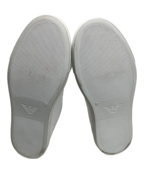 EMPORIO ARMANI（エンポリオ アルマーニ）EMPORIO ARMANI (エンポリオ アルマーニ) EMPORIO ARMANI ローカットスニーカー ホワイト サイズ:34の古着・服飾アイテム