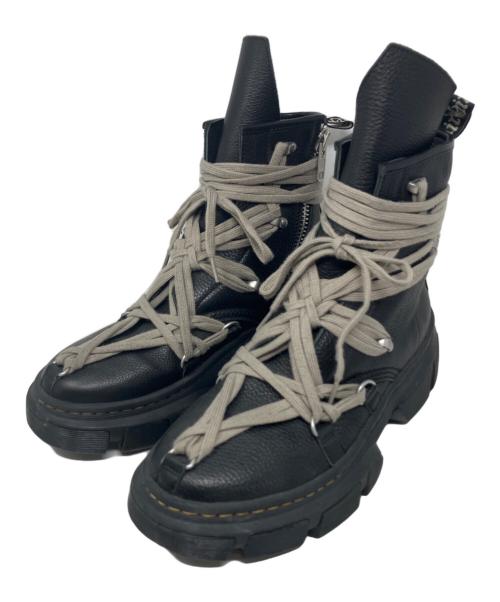 RICK OWENS（リックオウエンス）RICK OWENS (リックオウエンス) Dr.Martens (ドクターマーチン) RICK OWENS Dr.Martens ブーツ ブラック サイズ:28㎝の古着・服飾アイテム