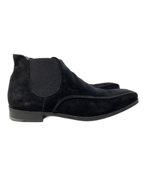 Salvatore Ferragamo（サルヴァトーレ フェラガモ）Salvatore Ferragamo (サルヴァトーレ フェラガモ) Salvatore Ferragamo サイドゴアシューズ ブラック サイズ:2Eの古着・服飾アイテム