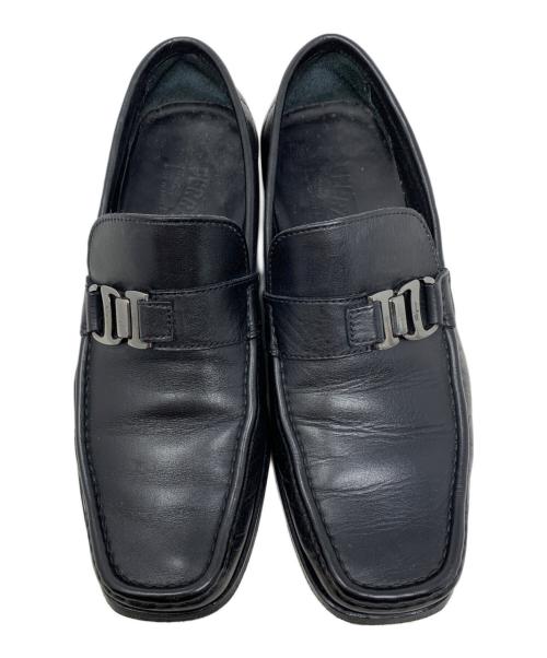 Salvatore Ferragamo（サルヴァトーレ フェラガモ）Salvatore Ferragamo (サルヴァトーレ フェラガモ) Salvatore Ferragamo ローファー ブラック サイズ:5 1/2 EEの古着・服飾アイテム