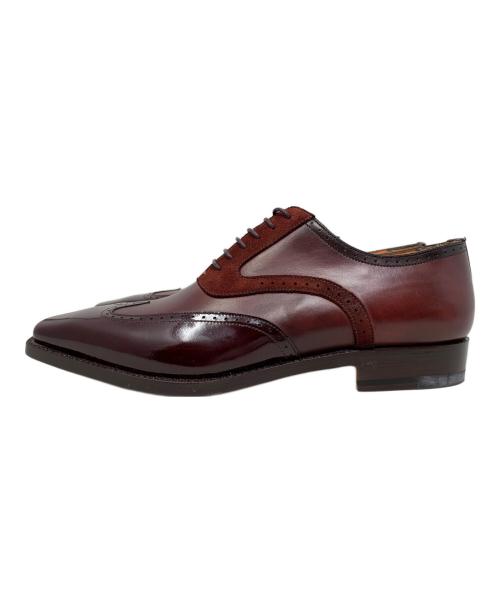 Santoni（サントーニ）Santoni (サントーニ) Santoni ウィングチップシューズ ワインレッド サイズ:4 1/2の古着・服飾アイテム