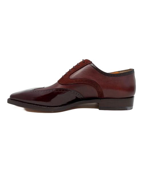 Santoni（サントーニ）Santoni (サントーニ) Santoni ウィングチップシューズ ワインレッド サイズ:4 1/2の古着・服飾アイテム