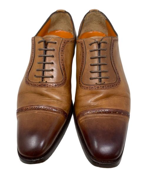 Santoni（サントーニ）Santoni (サントーニ) Santoni ビジネスシューズ ブラウン サイズ:4 1/2の古着・服飾アイテム