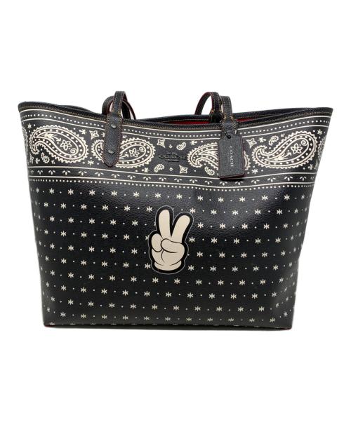COACH（コーチ）COACH (コーチ) Disney (ディズニー) COACH Disney バッグ ブラック×レッドの古着・服飾アイテム