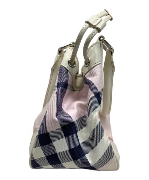 BURBERRY BLUE LABEL（バーバリー ブルー レーベル）BURBERRY BLUE LABEL (バーバリー ブルー レーベル) BURBERRY BLUE LABEL トートバッグ ピンクの古着・服飾アイテム