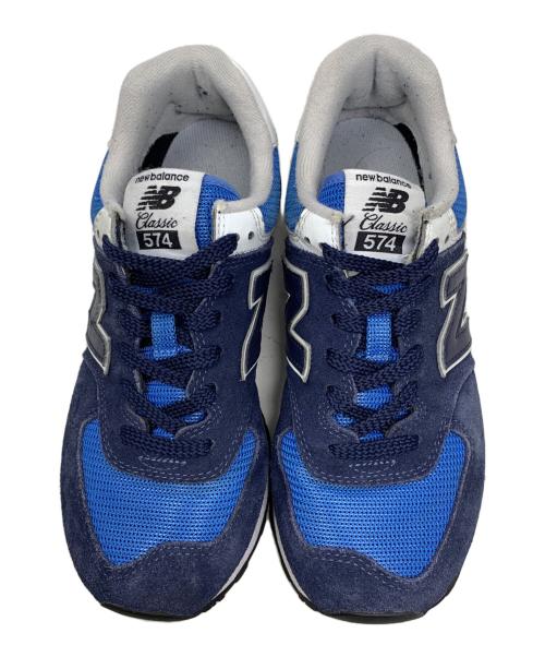 NEW BALANCE（ニューバランス）NEW BALANCE (ニューバランス) NEW BALANCE 574 ローカットスニーカー ブルー×ネイビー サイズ:24.5cmの古着・服飾アイテム