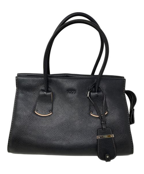 TOD'S（トッズ）TOD'S (トッズ) TOD'S トートバッグ ブラックの古着・服飾アイテム