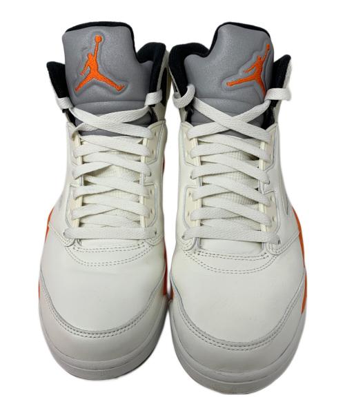 NIKE（ナイキ）NIKE (ナイキ) NIKE Air Jordan 5 ハイカットスニーカー ホワイト サイズ:27.5cmの古着・服飾アイテム