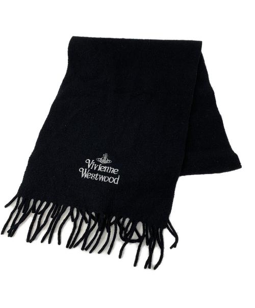 Vivienne Westwood（ヴィヴィアンウエストウッド）Vivienne Westwood (ヴィヴィアンウエストウッド) Vivienne Westwood マフラー ブラックの古着・服飾アイテム