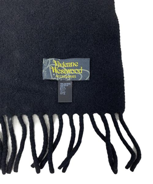 Vivienne Westwood（ヴィヴィアンウエストウッド）Vivienne Westwood (ヴィヴィアンウエストウッド) Vivienne Westwood マフラー ブラックの古着・服飾アイテム