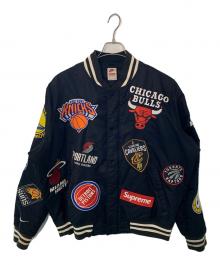 NIKE×SUPREME（ナイキ×シュプリーム）の古着「NIKE Supreme NBA Teams Warm Up Jacket スタジャン」｜ブラック