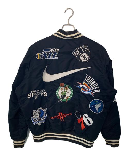 NIKE（ナイキ）NIKE (ナイキ) Supreme (シュプリーム) NIKE Supreme NBA Teams Warm Up Jacket スタジャン ブラック サイズ:Mの古着・服飾アイテム