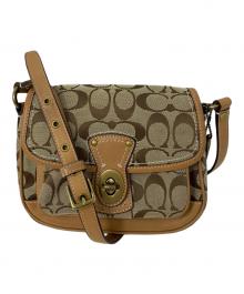 COACH（コーチ）の古着「COACH ショルダーバッグ」｜ベージュ